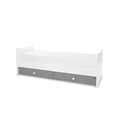 Bed TREND PLUS NEW white+stone grey /teenage bed/